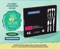 Lojas Cem Faqueiro tramontina malibu oferta