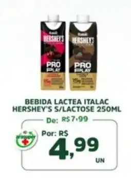 Araújo Supermercados Bebida lactea italac hershey's s/lactose oferta