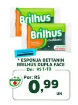 Araújo Supermercados esponja bettanin brilhus dupla face oferta