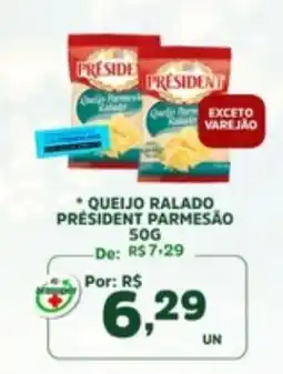 Araújo Supermercados Queijo ralado presidente parmesão oferta