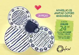 Lojas Cem Aparelho de jantar oxford margaridas oferta