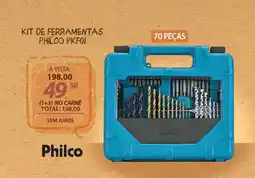 Lojas Cem kit de ferramentas philco pkfoi oferta