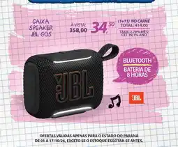 Lojas Cem Caixa speaker jbl gos oferta