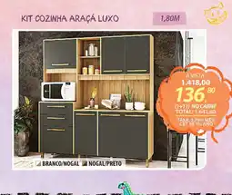 Lojas Cem kit cozinha aracá luxo oferta