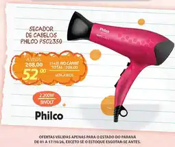 Lojas Cem Secador de cabelos philco psc2350 oferta