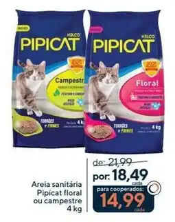 Coop Areia sanitária Pipicat floral ou campestre oferta