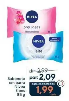 Coop Sabonete em barra Nivea tipos oferta