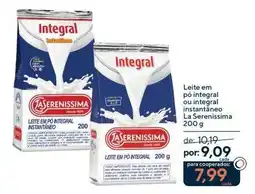 Coop Leite em pó integral ou integral instantâneo la serenissima oferta
