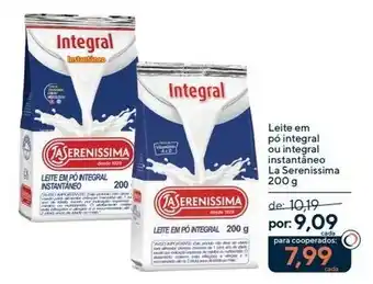 Coop Leite em pó integral ou integral instantâneo la serenissima oferta