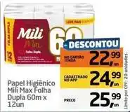 Tenda Atacado Mili - papel higiênico max folha dupla oferta