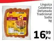 Tenda Atacado Sadia - linguiça calabresa defumada tradicional oferta