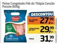 Tenda Atacado Canção - peixe congelado filé de tilápia oferta