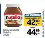 Tenda Atacado Nutella - creme de avelã oferta