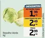 Tenda Atacado Repolho verde oferta