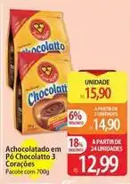 Atacadão Chocolatto - achocolatado em pó chocolatto 3 coraçoes oferta