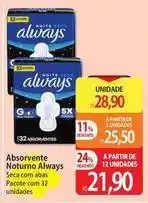 Atacadão Always - absorvente noturno oferta