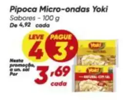 Dia Yoki - pipoca micro-ondas oferta