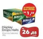 Halls - display drops