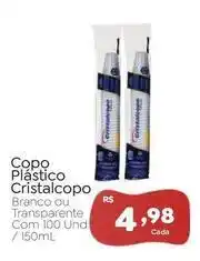 Novo Atacarejo Cristalcopo - copo plástico oferta