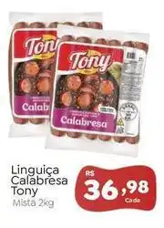 Novo Atacarejo Tony - linguiça calabresa oferta