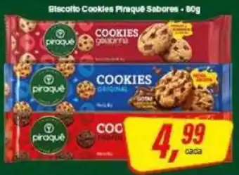 Rede Supermarket Biscoito Cookies Piraque Sabores oferta