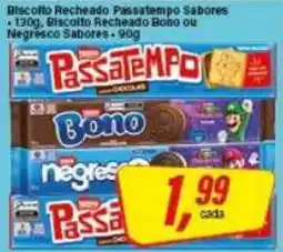 Rede Supermarket Biscotto Recheado Passatempo Sabores oferta