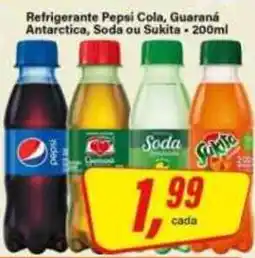 Rede Supermarket Refrigerante Pepsi Cola, Guaraná Antarctica, Soda ou Sukita oferta