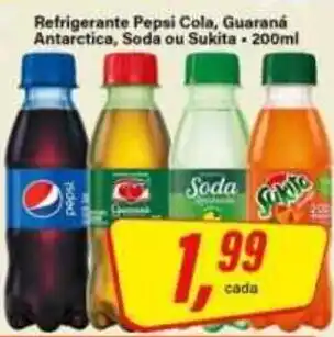 Rede Supermarket Refrigerante Pepsi Cola, Guaraná Antarctica, Soda ou Sukita oferta