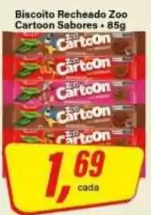 Rede Supermarket Biscoito Recheado Zoo Cartoon Sabores oferta