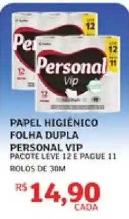 Assaí Atacadista Papel higiênico folha dupla personal vip oferta