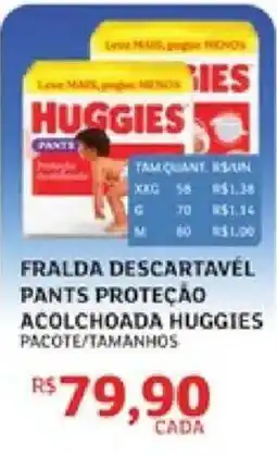 Assaí Atacadista fralda descartável pants proteção acolchoada huggies oferta