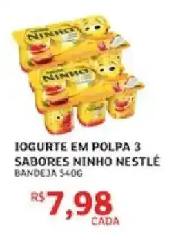 Assaí Atacadista Iogurte em polpa 3 sabores ninho nestlé oferta