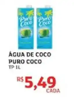 Assaí Atacadista Água de coco puro coco oferta