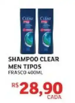 Assaí Atacadista Shampoo clear men tipos oferta