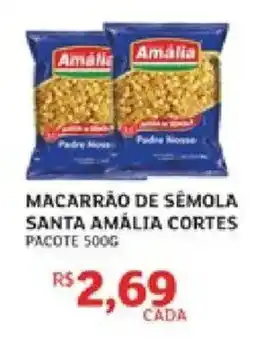 Assaí Atacadista Macarrão de sêmola santa amália cortes oferta