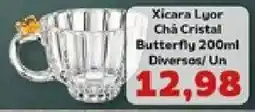 Supermercados Tauste Xicara Lyor Chá Cristal Butterfly oferta