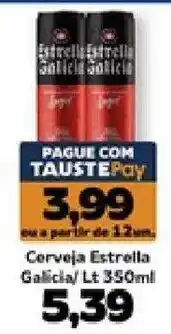 Supermercados Tauste Cerveja Estrella Galicia oferta