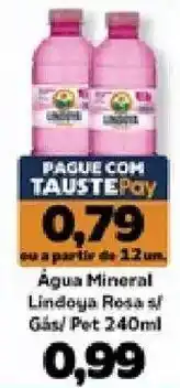 Supermercados Tauste Água Mineral Lindoya Rosa s/ Gás/ Pet oferta