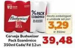 Supermercados Tauste Cerveja Budweiser Pack Econômico oferta