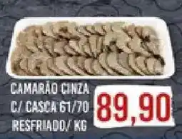 Supermercados Tauste Camarão cinza c/ casca 61/70 oferta