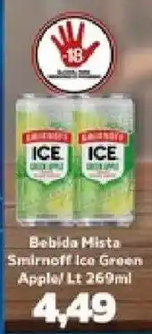 Supermercados Tauste Bebida Mista Smirnoff Ice Green Apple oferta