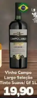 Supermercados Tauste Vinho Campo Largo Seleção Tinto Suave oferta