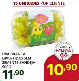 Supermercados Guanabara Uva branca divertidas sem semente bandeja oferta