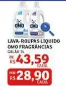 Assaí Atacadista Omo - lava-roupas liquido fragrancias oferta
