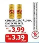 Assaí Atacadista Skol - cerveja zero alcool e açúcar oferta
