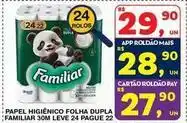 Roldão Familiar - papel higiênico folha dupla oferta