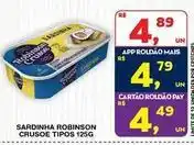 Roldão Robinson crusoe - sardinha crusoe tipos oferta