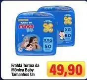 Spani Atacadista Mônica - fralda turma da baby tamanhos oferta