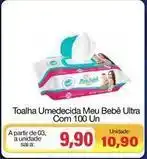 Spani Atacadista Ultra - toalha umedecida muu bebê com 100 un oferta