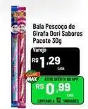 Max Atacadista Dori - bala pescoço de girafa sabores pacote oferta